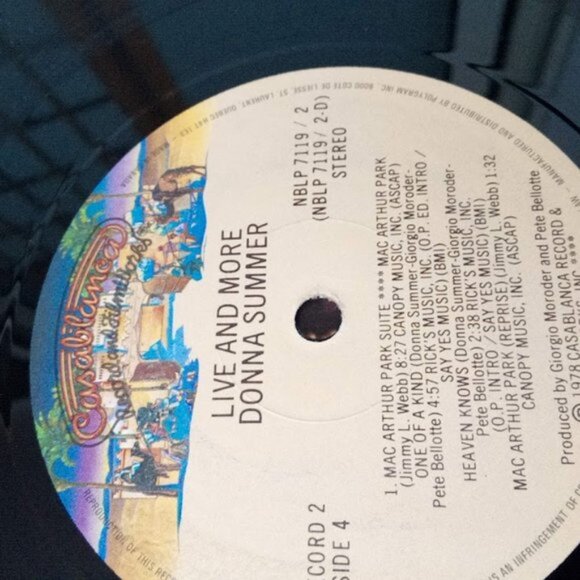 Live & More Donna Summer Double Length Vinyl Record Album Set Casablanca Records - Picture 8 of 12